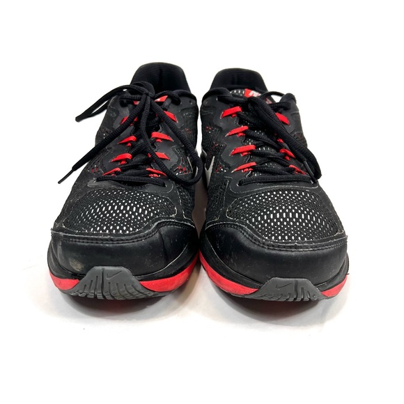 Nike Men's Dual Fusion Run 3 Black Metallic Silver Sneakers 9.5 - Picture 4 of 9